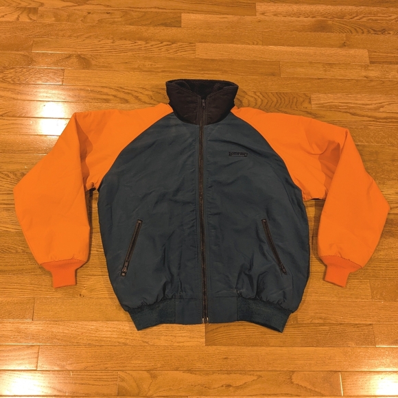 Lands' End Vintage Blue And Orange The Squall Bomber Jacket Deadstock Women's M - Picture 1 of 16